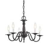 Sea Gull Lighting 3121-72 Traditional 5-Light Chandelier, Olde Iron