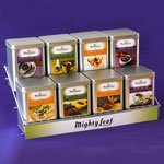 Mighty Leaf Tea Silver Tin Display Rack for Teas