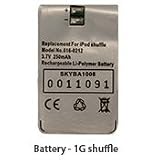 Replacement Battery for iPod Shuffle 1st Gen. 250 mAh