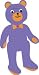 Blue Teddy Bear Kite