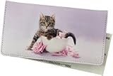 Kitten In-A-Cup Checkbook Cover