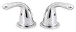 Industrial Grade 1WXU3 Metal Handle Kit , 2 Handles, Chrome