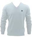 Lyle & Scott Green Eagle Cotton V-Neck Jumper JE760C02