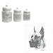 Great Dane Canister Set, Porcelain by Rosalinde