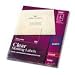 Avery 5664 Clear laser address labels, 3-1/3 x 4 label, 300/box
