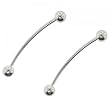 Niddle Earrings w/ a Slide In Out Post Crafted in Solid Sterling Silver 925