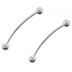 Niddle Earrings w/ a Slide In Out Post Crafted in Solid Sterling Silver 925