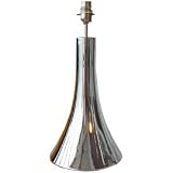 Trumpet Lamp Base - Polished Chrome