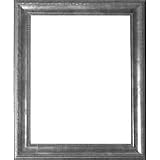 North American Riverside, Wood Picture Frame with a 1 Wide Molding, for a 16 x 20 Photograph, Color: Silver,