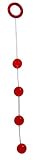 Doc Johnson Single Pleasure Beads, Red
