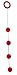 Doc Johnson Single Pleasure Beads, Red