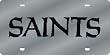 New Orleans Saints Laser Cut Silver License Plate - SET OF 6 - Sports Merchandise