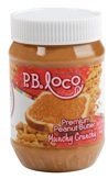 P.B.Loco Gourmet Flavored Peanut Butters Munchy Crunchy Peanut Butter, 16-Ounce Jars (Pack of 6)