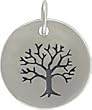 Round Family Tree of Life Pendant in Sterling Silver, #7630