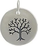 Round Family Tree of Life Pendant in Sterling Silver, #7630