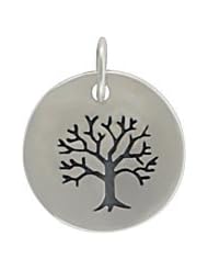 Round Family Tree of Life Pendant in Sterling Silver, #7630
