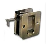 Door Hardware: Pass Pocket Door Latch, 1 3/8"