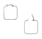 Jewelry Earrings 316L Stainless Steel Hoops WIDTH=25-mm Hypo-allergenic