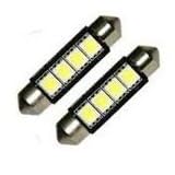 42mm Canbus LED Bulbs Pair White 6000k 576 578 211-2 212-2 214-2 Festoon by Vgt