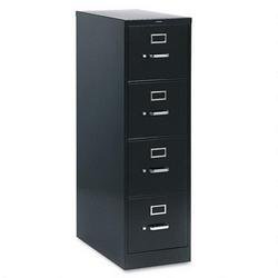 <b>500 Series 25" Deep Full Suspension File, Four Drawer, Letter, Black (HON504P)</b>