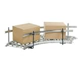 Steel Guard Rail Kit For 90 Degree Curved Skate Wheel Conveyor