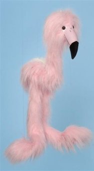 Childrens Toyshop  Toys : Pink Flamingo Large Marionette (B912)