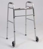 JAC Healthcare 3066-W5 Junior Dual Button 5 inch Wheel Folding Walker