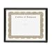 Office Products : Framed Certificate, 11'x8-1/2', Black/Gold Frame, Sold as 1 each