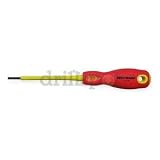 Westward 1YXJ8 Insulated Slotted Screwdriver, 3/32x3 In
