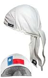 SweatVac Bandana Style - Pure White with Texas Flag