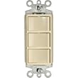 Leviton 1755-I 15 Amp, 120 Volt, Decora Brand Style Single-Pole, AC Combination Switch, Commercial Grade, Non-Grounded, Ivory