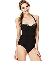Autograph Tummy Control Underwired Bead Embellished Swimsuit