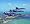 Blue Angels Over Water Matted Print