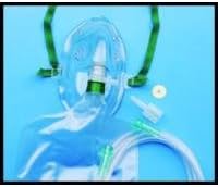 AirLife High-Concentration Adult 3-in-1 Mask with Safety Vent &amp; 7' Tubing, 10/PK