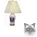   - Porcelain Lamp with Ragdoll Cat