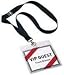 Convention Badge and Necklace, Color Clear, Insert size 4 15/116  x 3 9/16, Quantity 10