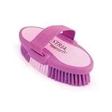 EQUESTRIA SPORT BODY BRUSH, Color: PURPLE; Size: LARGE/7.5 INCH (Catalog Category: Equine Grooming:BRUSHES, COMBS & CURRYS)