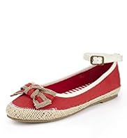 Bow Jute Trim Pump Shoes