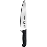 R H. Forschner by Victorinox 10-Inch Chef's Knife, Black Fibrox Handle