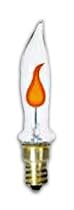 Westinghouse 03661 - 3CA51/2FLK/CB/DECOR - 3 Watt Flicker Flame DecorLite Decorative Light Bulb, Candelabra Base