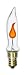 3 Watt Flicker Flame DecorLite Decorative Light Bulb, CA5-1/2, Clear