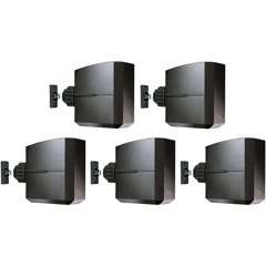Atlantic 77335068 Satellite 5 Speaker Mounting Brackets (Black)