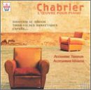 Alexandre Tharaud ~ Chabrier - L'Oeuvre por piano (Cort�ge Bulesque � Souvenirs de Munich � Julia...