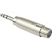 American Recorder (ART) XLR Female to 1/4" Male Stereo Adapter, Nickel