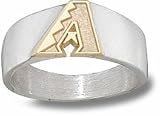 Arizona Diamondbacks 3/8 10KT Gold A Two Tone Mens Ring - Sterling Silver Jewelry