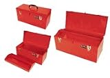 20 inch Excel Portable Metal Tool Box with Tote and Tray