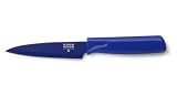Kuhn Rikon Blue Nonstick Paring Knife with Sheath 7.75-in.