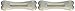 JW Pet Company 46131 EverTuff 2-Pack Bone Chicken and Peanut Butter Flavored Chew Toy Pets, Medium, White