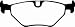 EBC Brakes DP21091 Brake Pads - GREENSTUFF BMW REAR