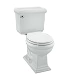 Kohler K-3509-0 Memoirs Comfort Height Round-Front Toilet with Classic Design, White